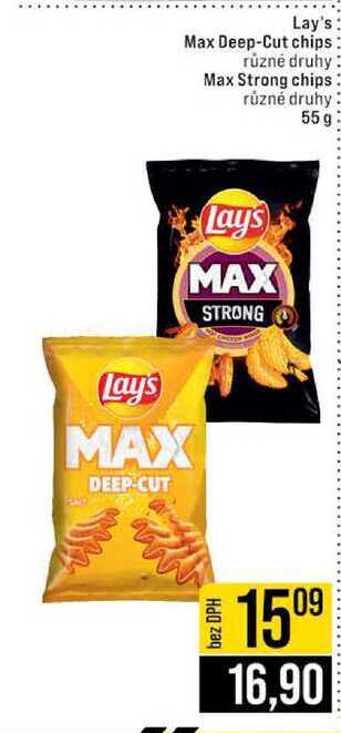 Lay's Max Deep-Cut chips / Max Strong chips 55 g 