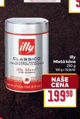 Illy Mletá káva 250 g