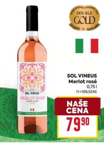 SOL VINEUS Merlot rosé 0,75l