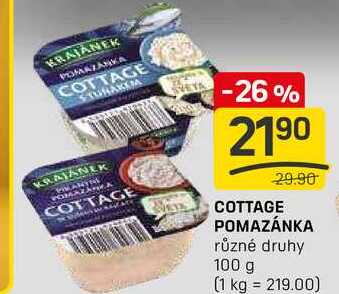 COTTAGE POMAZÁNKA různé druhy 100 g