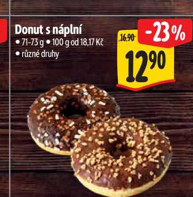 Donut s náplní 71-73 g  