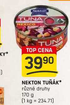 NEKTON TUŇÁK různé druhy 170 g 