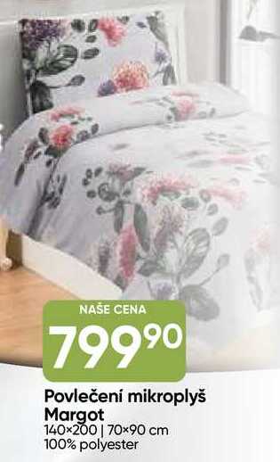 Povlečení mikroplyš Margot 140x200, 70x90 cm 100% polyester 