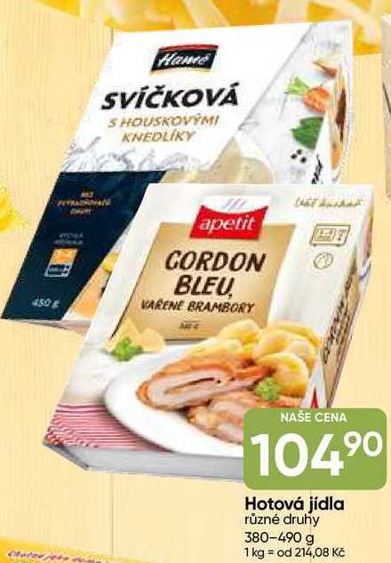 Hamé Hotová jídla různé druhy 380-490 g 