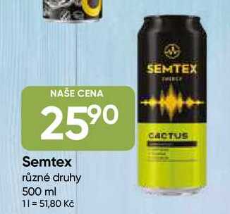 Semtex různé druhy 500 ml