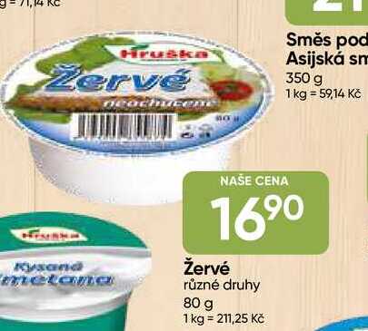 Hruška Žervé různé druhy 80 g 