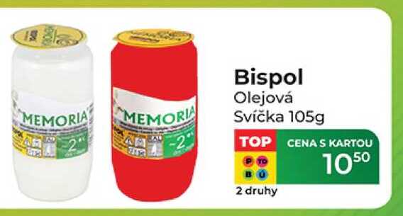Bispol Olejová Svíčka 105g 