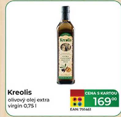 Kreolis olivový olej extra virgin 0,751 