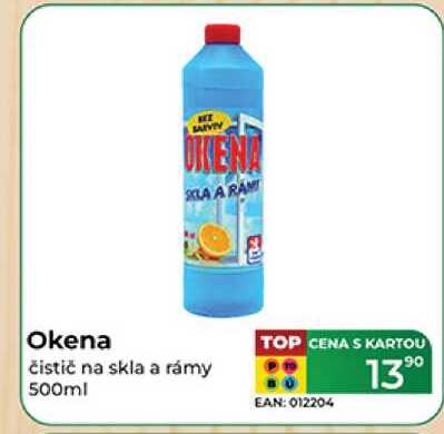 Okena čistič na skla a rámy 500ml 