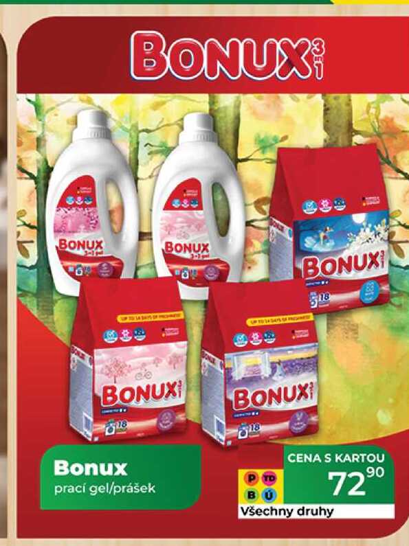 Bonux prací gel/prášek  