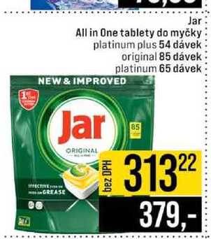 Jar All in One tablety do myčky 54 - 85 dávek