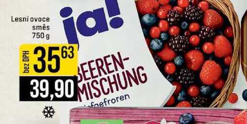 Lesní ovoce směs 750 g  