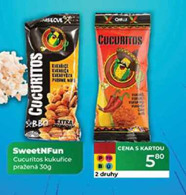 SweetNFun Cucuritos kukuřice pražená 30g  