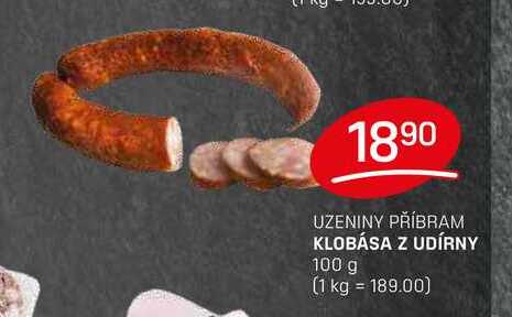 KLOBÁSA Z UDÍRNY 100 g
