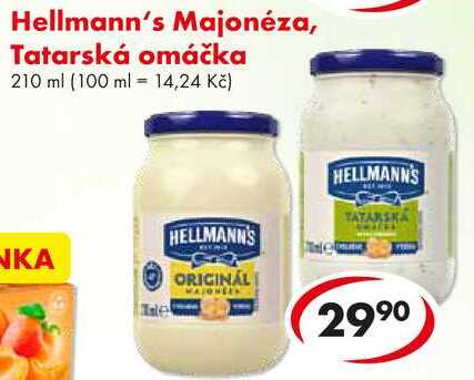 Hellmann's Majonéza, Tatarská omáčka, 210 ml 