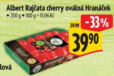 Albert Rajčata cherry oválná Hranáček, 250 g