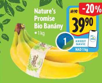 Nature's Promise Bio Banány, 1 kg