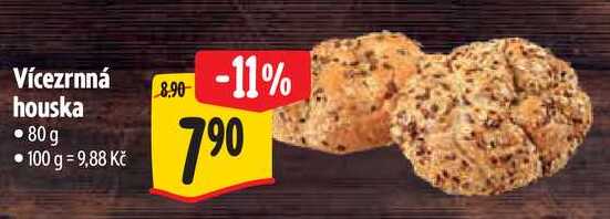 Vícezrnná houska, 80 g