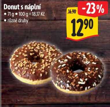 Donut s náplní, 71 g