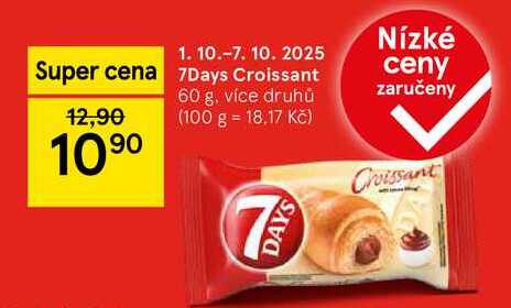 7Days Croissant, 60 g, více druhů  