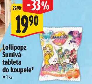 Lollipopz Šumivá tableta do koupele