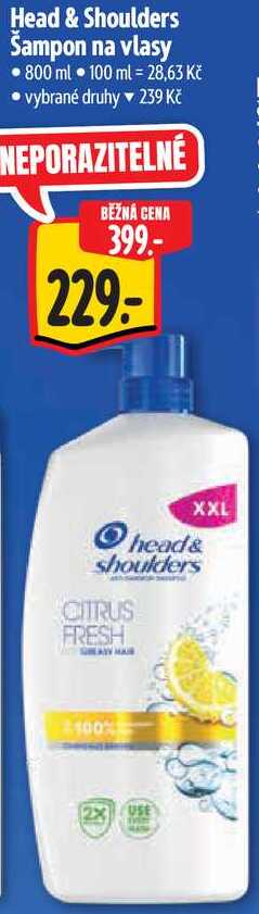 Head & Shoulders Šampon na vlasy, 800 ml
