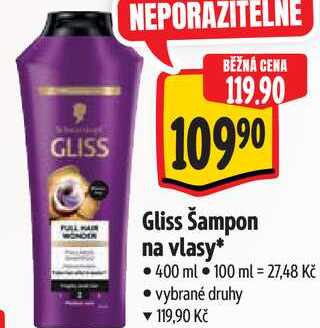 Gliss Šampon na vlasy, 400 ml 