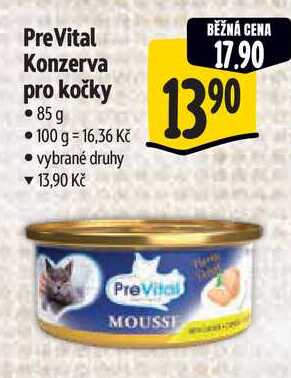PreVital Konzerva pro kočky, 85 g