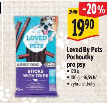 Loved By Pets Pochoutky pro psy, 120 g 