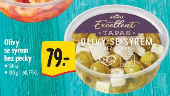 Olivy se syrem bez pecky, 130 g