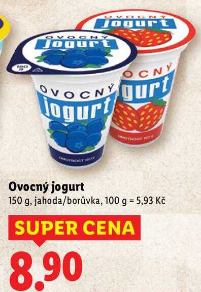 Ovocný jogurt, 150 g