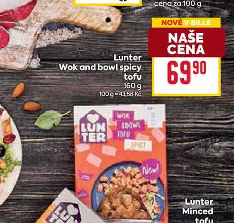 Lunter Wok and bowl spicy tofu 160 g