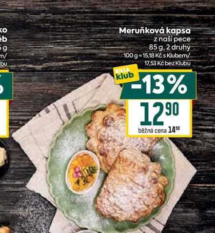 Meruňková kapsa z naší pece 85 g