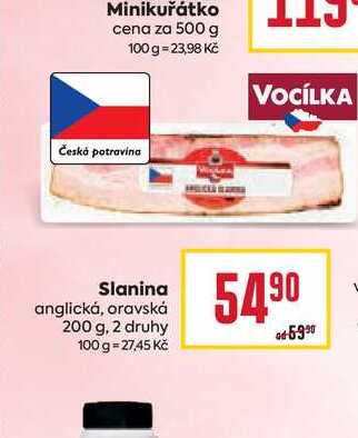 Slanina anglická, oravská 200 g