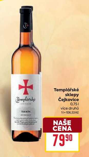 Templářské sklepy Čejkovice 0,75l