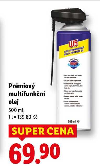 Prémiový multifunkční olej, 500 ml