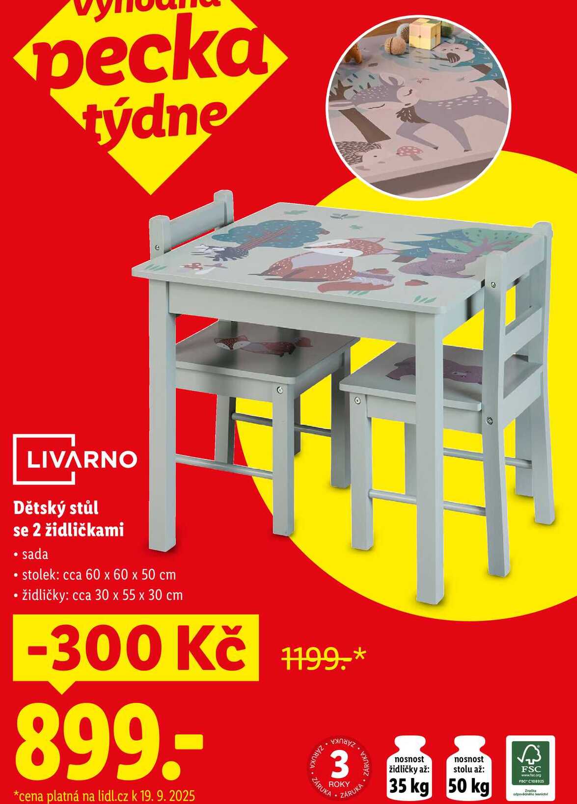 Dětský stůl se 2 židličkami 
