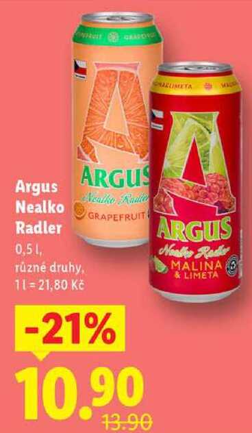 Argus Nealko Radler, 0,5 l