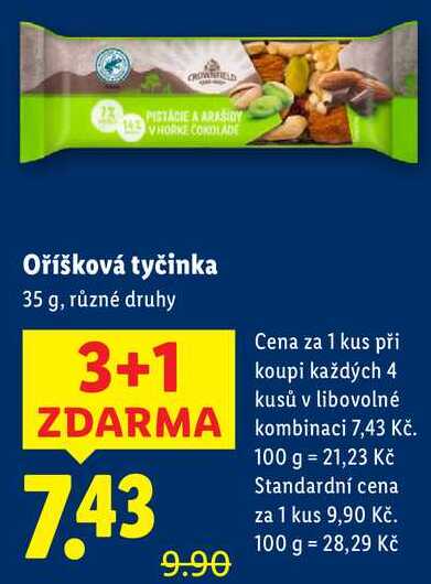 Oříšková tyčinka, 35 g