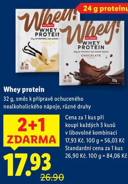 Whey protein, 32 g