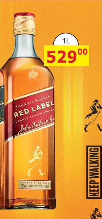 Johnnie Walker Red label skotská whisky 1l