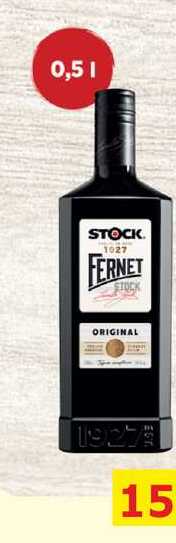 Fernet Stock 0,5l, vybrané druhy 0.5l