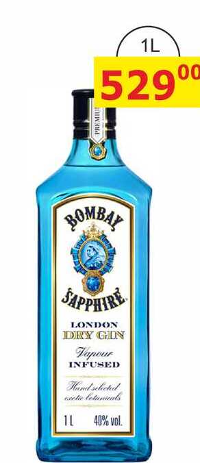 BOMBAY A SAPPHIRE LONDON DRY GIN 1L