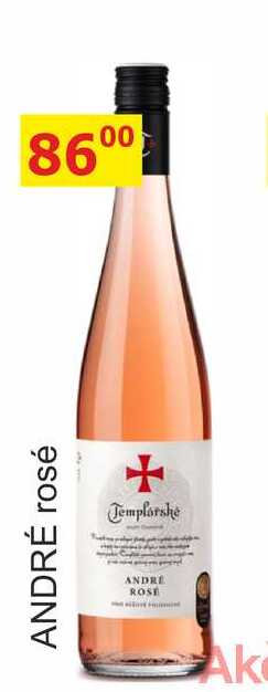 TEMPLÁŘSKÉ SKLEPY 0,75L ANDRÉ rosé 