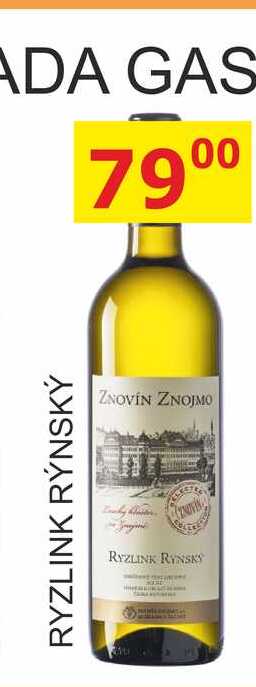 ZNOVÍN ZNOJMO RYZLINK RÝNSKÝ 0,75L