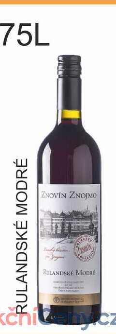 ZNOVÍN ZNOJMO RULANDSKÉ MODRÉ 0,75L