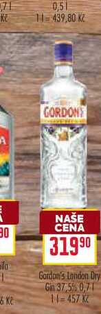 Gordon's London Dry Gin 37,5% 0,7l