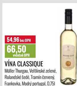 VÍNA CLASSIQUE 0,75l