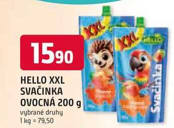 HELLO XXL SVAČINKA OVOCNÁ 200 g 