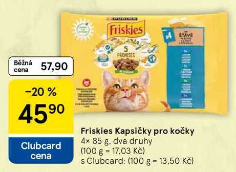 Friskies Kapsičky pro kočky, 4x 85 g